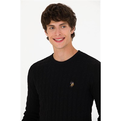 Erkek Siyah Basic Kazak