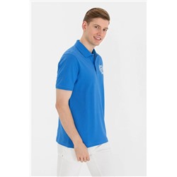 Erkek Saks Polo Yaka Tişört