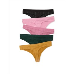 Victoria's Secret 5-Pack Seamless Thong Panties