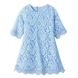 CVERRE Flower Girl Lace Dress Country Dresses Sleeves 1-6 7-16