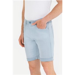 Erkek Mavi Jean Şort