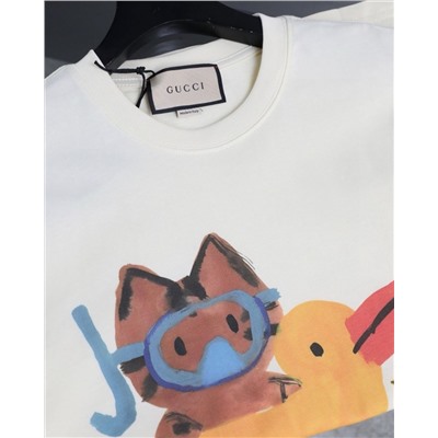 Футболка унисекс с различными веселыми принтами ГУЧЧ*И