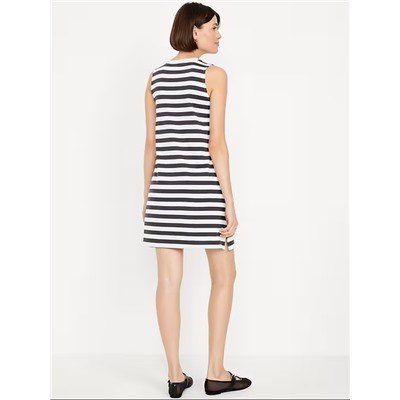 Vintage Sleeveless Mini T-Shirt Dress