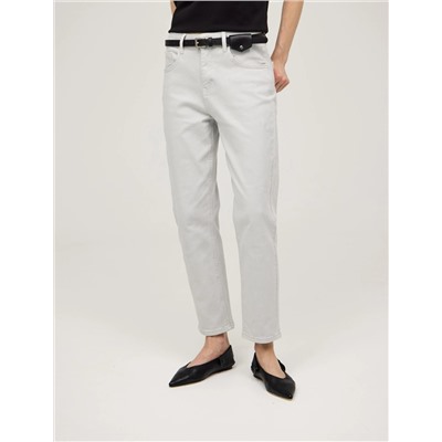 Серые базовые джинсы зауженные