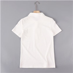 Однотонная хлопковая рубашка-поло с короткими рукавами 2 цвета ЛАКОСТ*Е