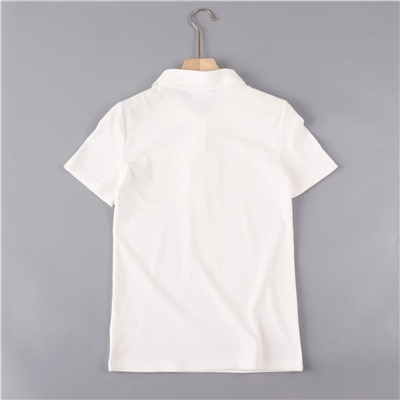 Однотонная хлопковая рубашка-поло с короткими рукавами 2 цвета ЛАКОСТ*Е