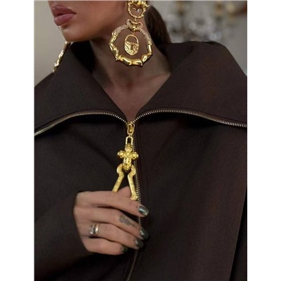 Женское оверсайз пальто с рукавами летучая мышь   Schiaparell*i