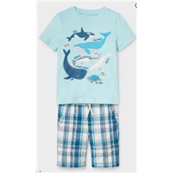 Set - Kurzarmshirt und Shorts - Bio-Baumwolle