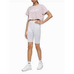 Performance Calvin Logo Cropped Boxy T-Shirt