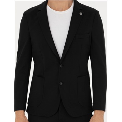 Siyah Ekstra Slim Fit Blazer Ceket
