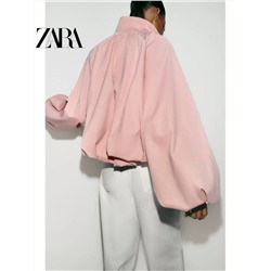 Женская объемная свободная куртка бомбер на молнии  ЗАР*А