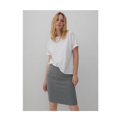 Rock aus Jacquard-Jersey