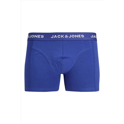 Jack & Jones Erkek Logolu 5'li Düz Renk Boxer Paketi - Black
