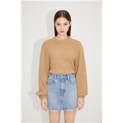 Jersey de lana y mohair Camel
