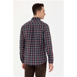 Erkek Lacivert Uzun Kollu Gömlek