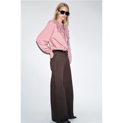 Z1975 BELTED WIDE-LEG JEANS