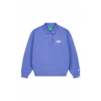 Sudadera polo felpa azul