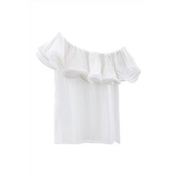 Top asimétrico Blanco