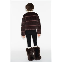 SHORT FAUX FUR COAT HEIQ XREFLEX™ SKI COLLECTION