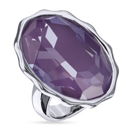 Кольцо Сияние (кристаллы SW пурпурные; покрытие родий), Есть комплект