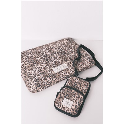 Funda ordenador nylon animal print