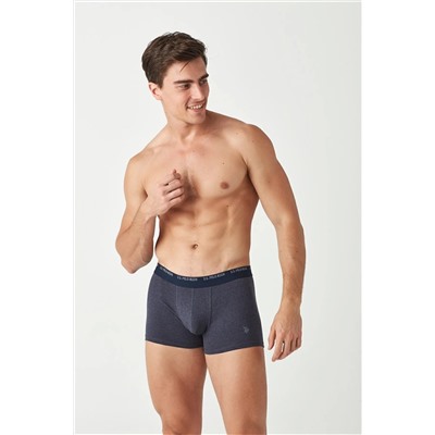 U.S. Polo Assn. U.S. Polo Assn. Erkek Lacivert Melanj - Gri Melanj 2 Li Boxer