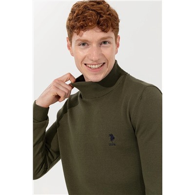 Erkek Haki Basic Kazak