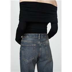 Jeans rectos tiro medio