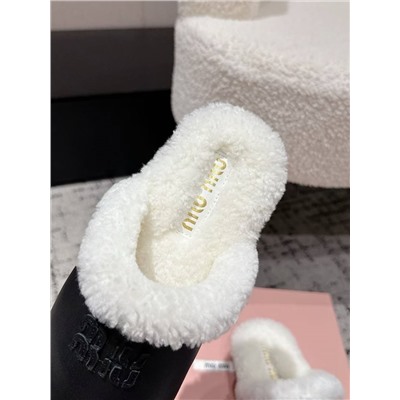 Меховые мюли  МИУ МИ*У