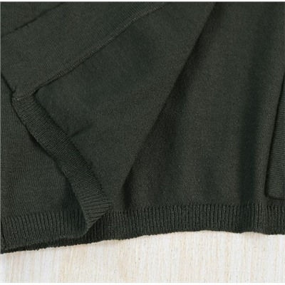 Повседневный тонкий трикотажный кардиган без пуговиц  КО*С