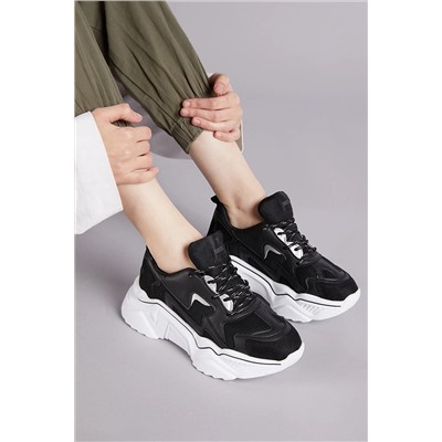 Tonny Black Siyah Beyaz Kadın Sneaker DNZ-1