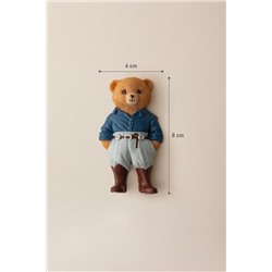 Emma Bear Magnet - Lacivert/Gri - 4x8 cm