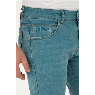 Erkek Yeşil Jean Pantolon