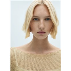 Jersey lúrex cuello barco