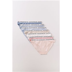 Pack 7 bragas clásicas algodón logo