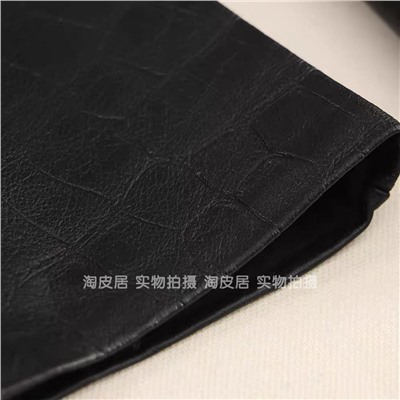 Высокие женские кожаные перчатки с текстурой под крокодила  Mang*o 🤍