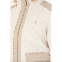 Kadın Ekru Deri Ceket