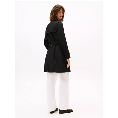 Double-Breasted Belted Trench Coat