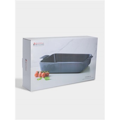 Форма для запекания, 36х24 см, фарфор P, прямоугольная, синяя, Indulgence