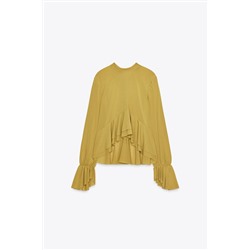 FLOWING RUFFLED BLOUSE