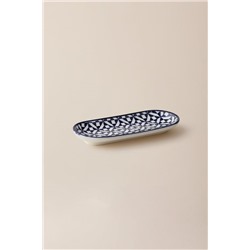 Rêve Bleu Ange New Bone China Servis Tabağı - 14 cm - Mavi/Beyaz