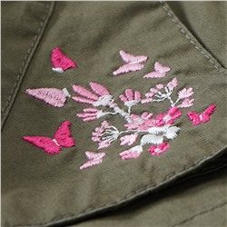 Mädchen Parka mit Stickerei