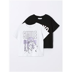 PACK OF 2 PRINTED T-SHIRTS