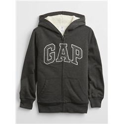 Kids Gap Logo Sherpa-Lined Hoodie