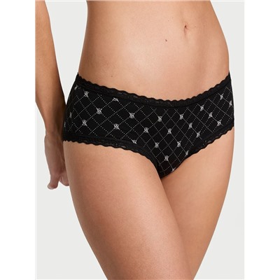 The Lacie Cotton Lace-Waist Cheeky Panty