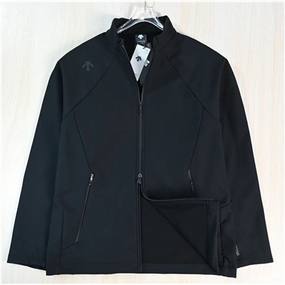 Мужская спортивная куртка из мягкого флиса с воротником-стойкой