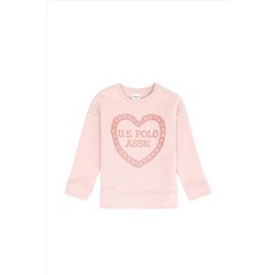 Kız Çocuk Toz Pembe Sweatshirt