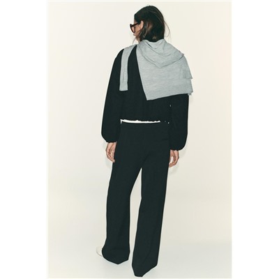 WIDE-LEG TROUSERS WITH DOUBLE WAISTBAND