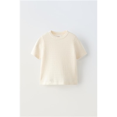 POINTELLE KNIT TOP