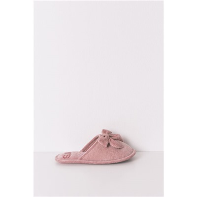 Zapatillas cerradas chenilla rosa